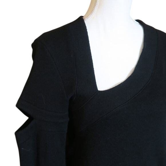 Feel the Piece Terre Jacobs XS/S USA Cold Shoulder Sweater Top Asymmetrical Neck - Picture 1 of 12